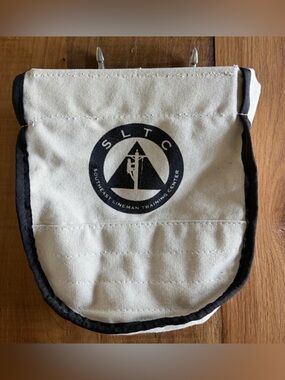 SLTC Lineman Canvas Bolt Nut Tool Bag Pouch Clip On
